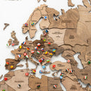 3D Wooden World Map Terra by Enjoy The Wood