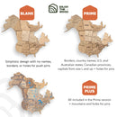 3D Wooden World Map Terra by Enjoy The Wood