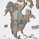 3D Wooden World Map Terra by Enjoy The Wood