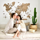 3D Wooden World Map Terra by Enjoy The Wood