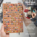 3D Wooden World Map Urban