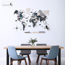3D Wooden World Map Nordik (for US only)