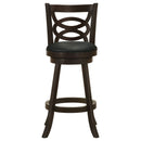 Calecita Wood Swivel Bar Chair Cappuccino (Set of 2)