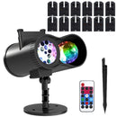 LED Projector Light with 12 Patterns & Remote Control