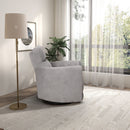 Lawson - Swivel Glider Suede Recliner Chair - Latte by HouseOfZazla