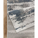 Geometrix - 5'3" X 7'3" Area Rug With Geometric 3D Effect - Gray / Ivory by HouseOfZazla