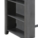 Graham - Small Space Counter Height Dining Table With USB Charging Ports And Shelves by HouseOfZazla
