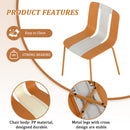 4 Piece Set Of Modern Striped Color- Blocking Single Chairs With Long Table by HouseOfZazla