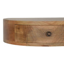 Wall Mounted Rounded Nightstand - Oak by Unique Piece Furniture