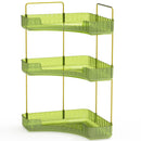 Bathroom Countertop Organizer 3 Tier Corner Makeup Storage Shelf Vanity Cosmetic Perfume Tray Clear Corner Rack for Bedroom Bathroom Kitchen