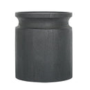 Black Wooden Cylinder Side Table
