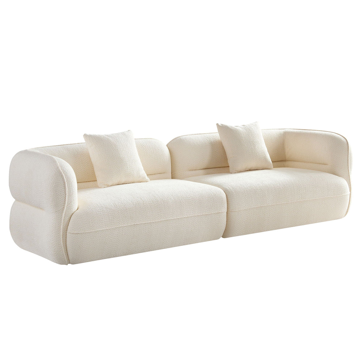 Sectional Sofa With Durable Fabric, Solid Wood Frame, And High Density Sponge Fill, photo 2 of 14