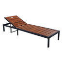 Outdoor Chaise With Adjustable Backrest