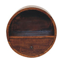 Floating Circle Bedside Table - Chestnut by Unique Piece Furniture