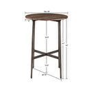 Renu - Round Bar Table With Industrial Charm - Light Brown by Unique Piece Furniture