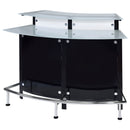 Keystone - Home Bar With Stemware & Wine Storage - Black