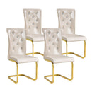 Elegant Design Alligator Skin Upholstered Dining Chairs
