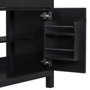 Bathroom Vanity With Ceramic Sink, Modern Single Bathroom Cabinet With 2 Doors And A Shelf, Soft Close Doors by HouseOfZazla