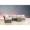 Comfortable Modern Patio Rattan Sectional Set With Cushions by Unique Piece Furniture