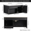Wall Mounted Floating Bathroom Vanity With Open Shelf & Soft Close Door