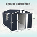 Campcraft 8x12 Ft Outdoor Metal Storage Shed by HouseOfZazla