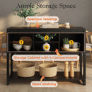 Farmhouse Entryway Table With Sliding Barn Door by HouseOfZazla