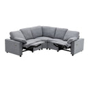 Power Recliner Sectional Sofa Home Theater Reclining Sofa With Two USB Ports, Two Storage Drawers For Living Room by HouseOfZazla