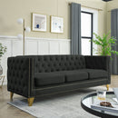 Modern Sofa With Button Tufting, Upholstered Couch For Living Room by HouseOfZazla