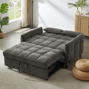 Loveseat Sofa Pull-Out Bed With Adjustable Backrest, 3 USB Ports And 2 Lumbar Pillows For Living Room by HouseOfZazla