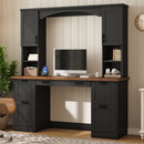 ON-Trend Farmhouse Arched Computer Desk with Hutch