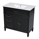Bathroom Vanity With Sink, Freestanding Cabinet & Drawers by HouseOfZazla
