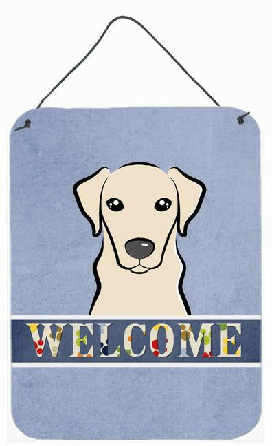 Yellow Labrador Welcome Wall or Door Hanging Prints BB1408DS1216