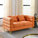 3-seater + 2-seater Combination sofa.ORANGE teddy