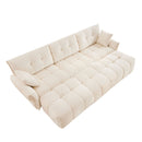 Sofa Set With Ottoman And Pillows, Textured, High Resilience Cushions by HouseOfZazla