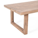 Outdoor Acacia Wood Loveseat and Coffee Table Set with Cushions by HouseOfZazla