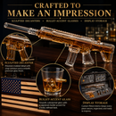 AR15 Whiskey Gun Decanter Flag Set - 1000ml Rifle & Pistol Set