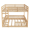 Stylish Bunk Bed With Ladder And Guardrails by Unique Piece Furniture