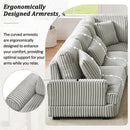 U - Shaped Sectional Sofa With Chaise Lounge, Oversized Living Room Sofa - Gray by HouseOfZazla