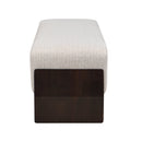 Rubber Solid Wood Bench with Thick Soft Cushions