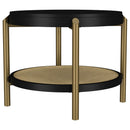 Benson - Round Table With Storage Shelf by HouseOfZazla