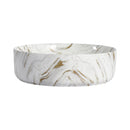 Ceramic Round Above Counter Bathroom Sink Art Basin by HouseOfZazla