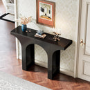 Console Table With Arched Base For Entryway - Black by HouseOfZazla