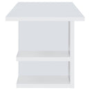 Hannah - 4 Shelf Writing Desk With Open Shelving - White by HouseOfZazla
