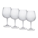 Leadingware Plastic Wine Glasses (Set of 4), Unbreakable Bpa Free Tritan 23Oz - Clear by HouseOfZazla
