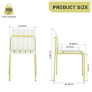 4 Piece Set Of Modern Color Block Designed Single Chairs With Long Table by HouseOfZazla