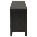 Sutter - 2 Door TV Stand With Mission Design - Dark Brown
