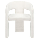 Carlow Upholstered Dining Arm Chair White (Set of 2)