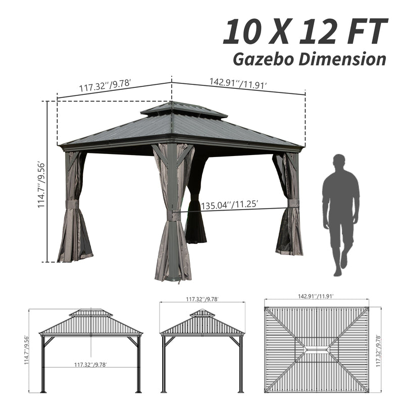10' X 12' Hardtop Gazebo, photo 10 of 10