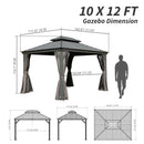 10' X 12' Hardtop Gazebo
