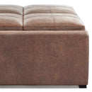 Avalon - Square Coffee Table, Storage Ottoman
